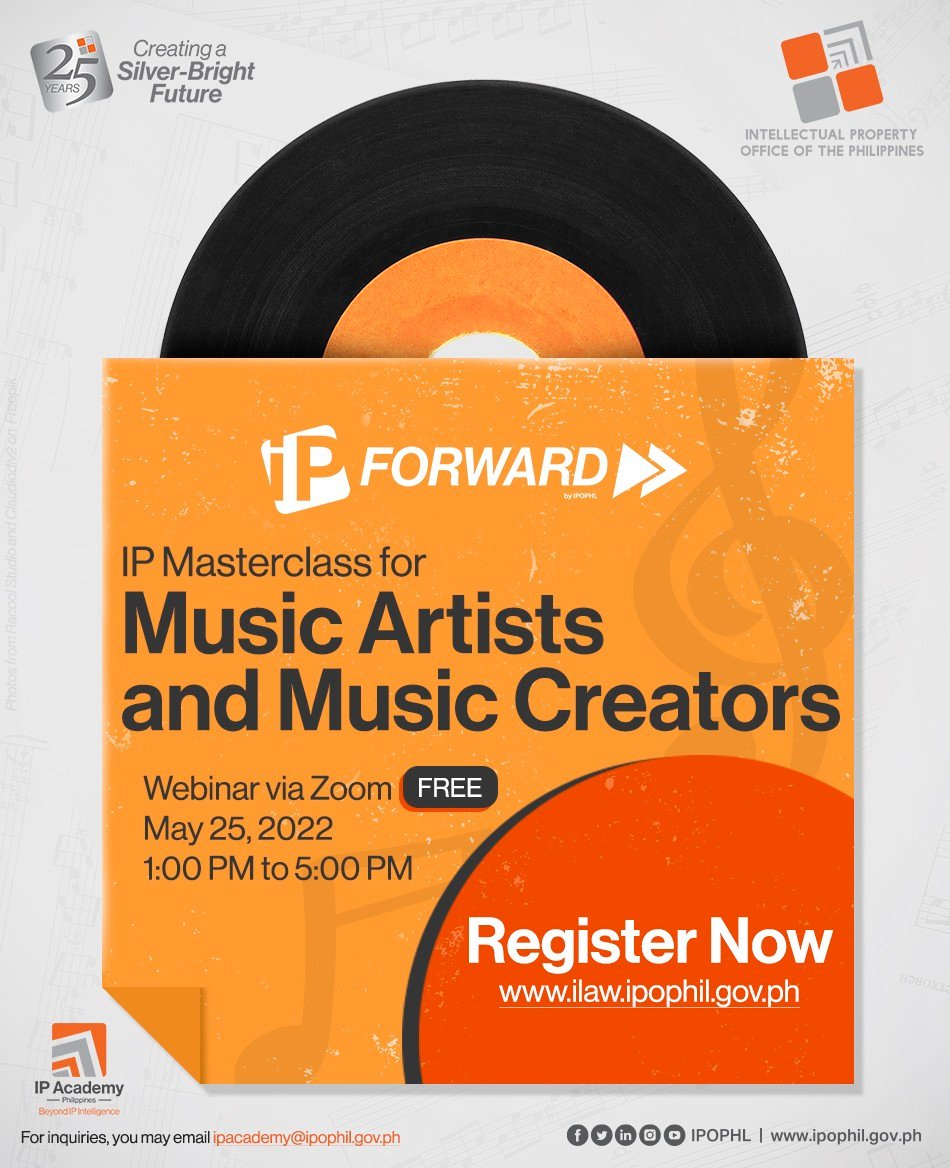 IP Forward>> IP Masterclass for Music Artists and Music Creators