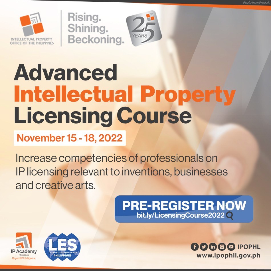 LES Philippines-IPOPHL Advanced Intellectual Property Licensing Course